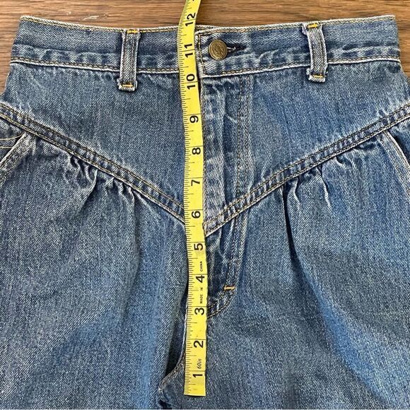 Vintage 80’s L’Abeille Tapered High Waist Pleated Mom Jeans Size 24” Waist - Picture 6 of 13